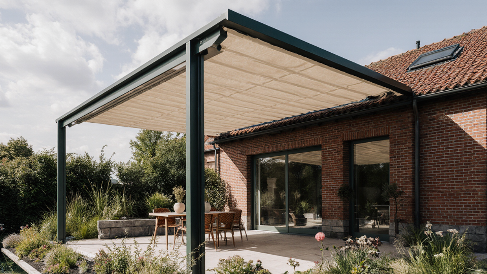 Terrassenüberdachung mit Montage in der Nähe - Aluüberdachung mit Unterdachmarkise